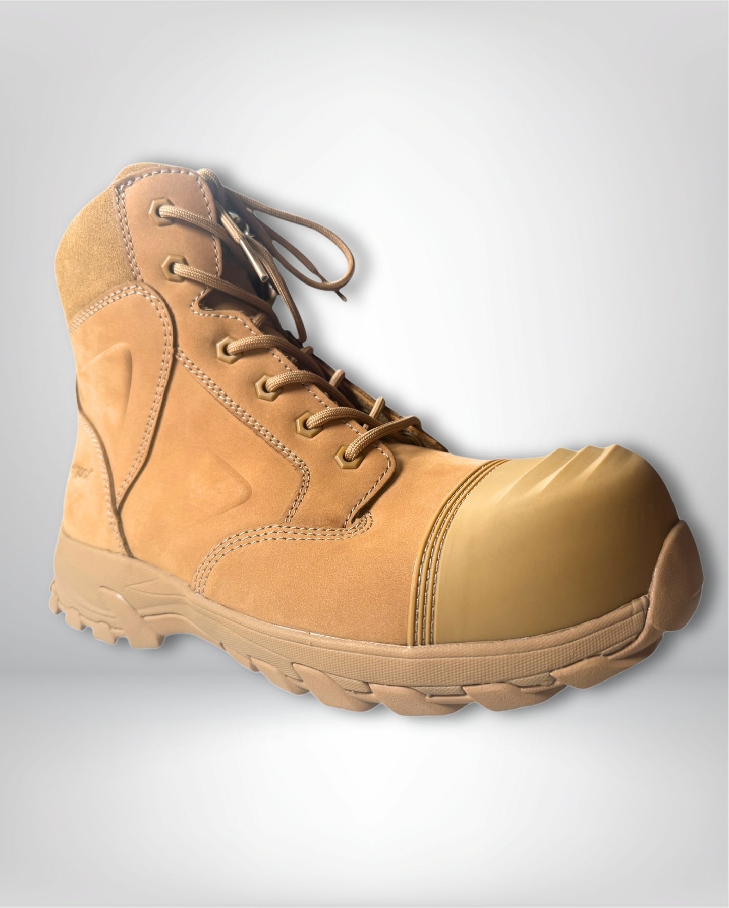 Ergonx Safety Boots Lace Up (Helium) All Tan