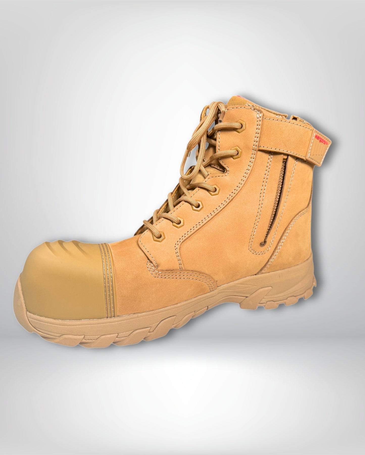 Ergonx Safety Boots Lace Up (Helium) All Tan