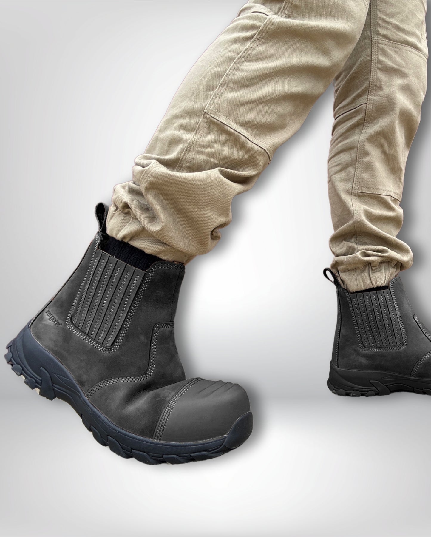 Ergonx Safety Boots Slip On (Hydrogen) Black
