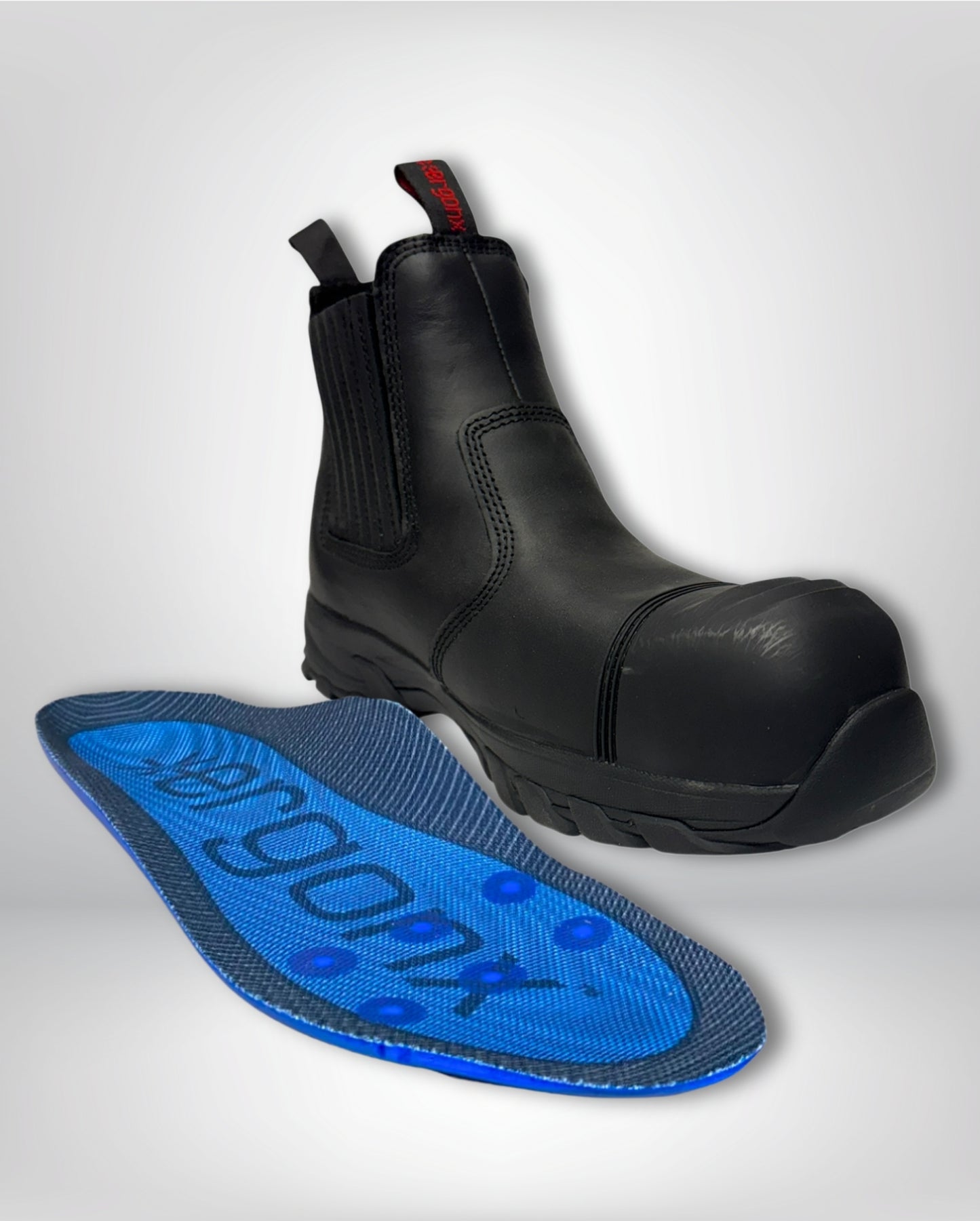 Ergonx Safety Boots Slip On (Hydrogen) Black