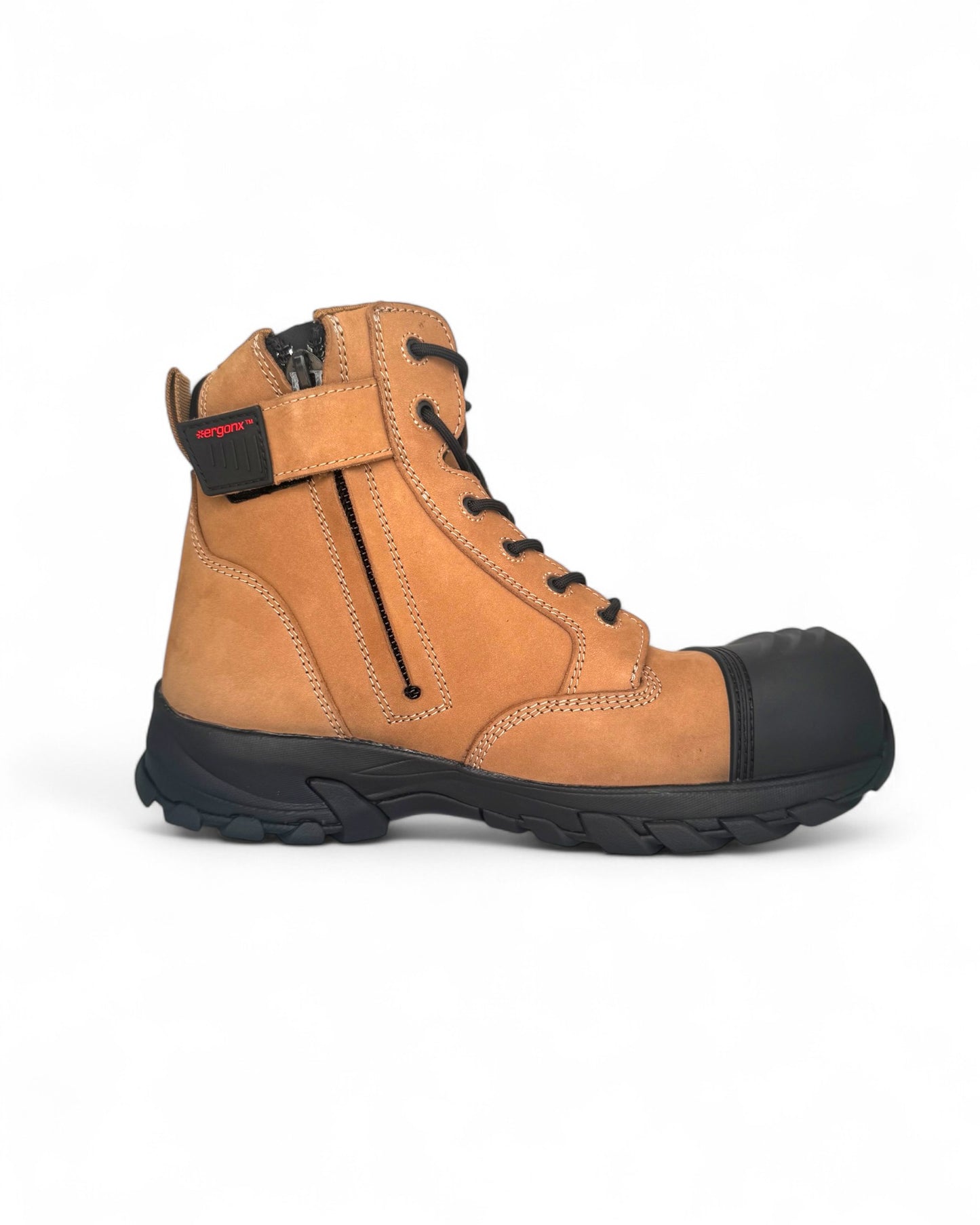 Ergonx Safety Boots Lace Up (Helium) Tan