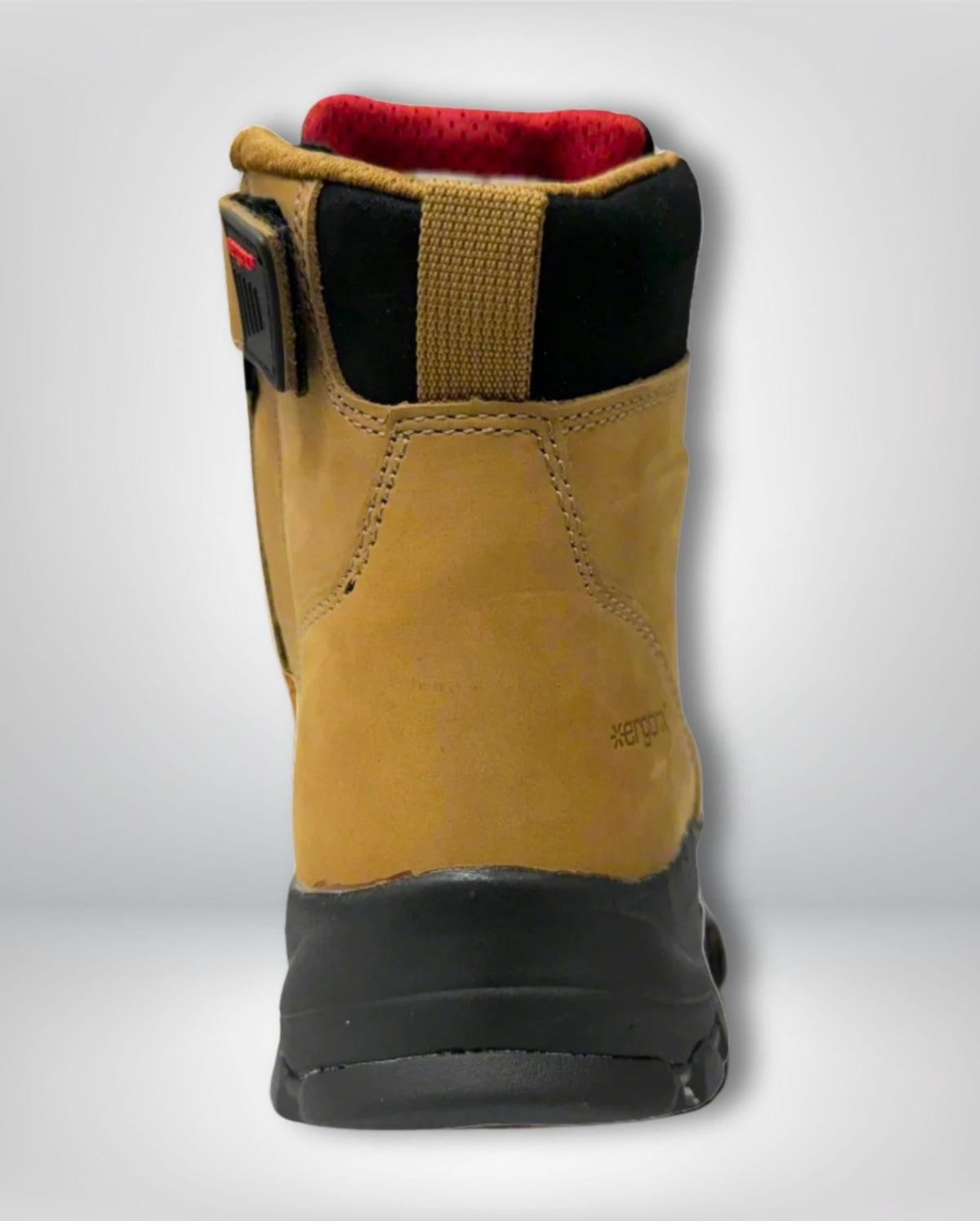 Ergonx Tan Lace Up Safety Boots + 6 Socks + 1L Bottle & Cap Bundle