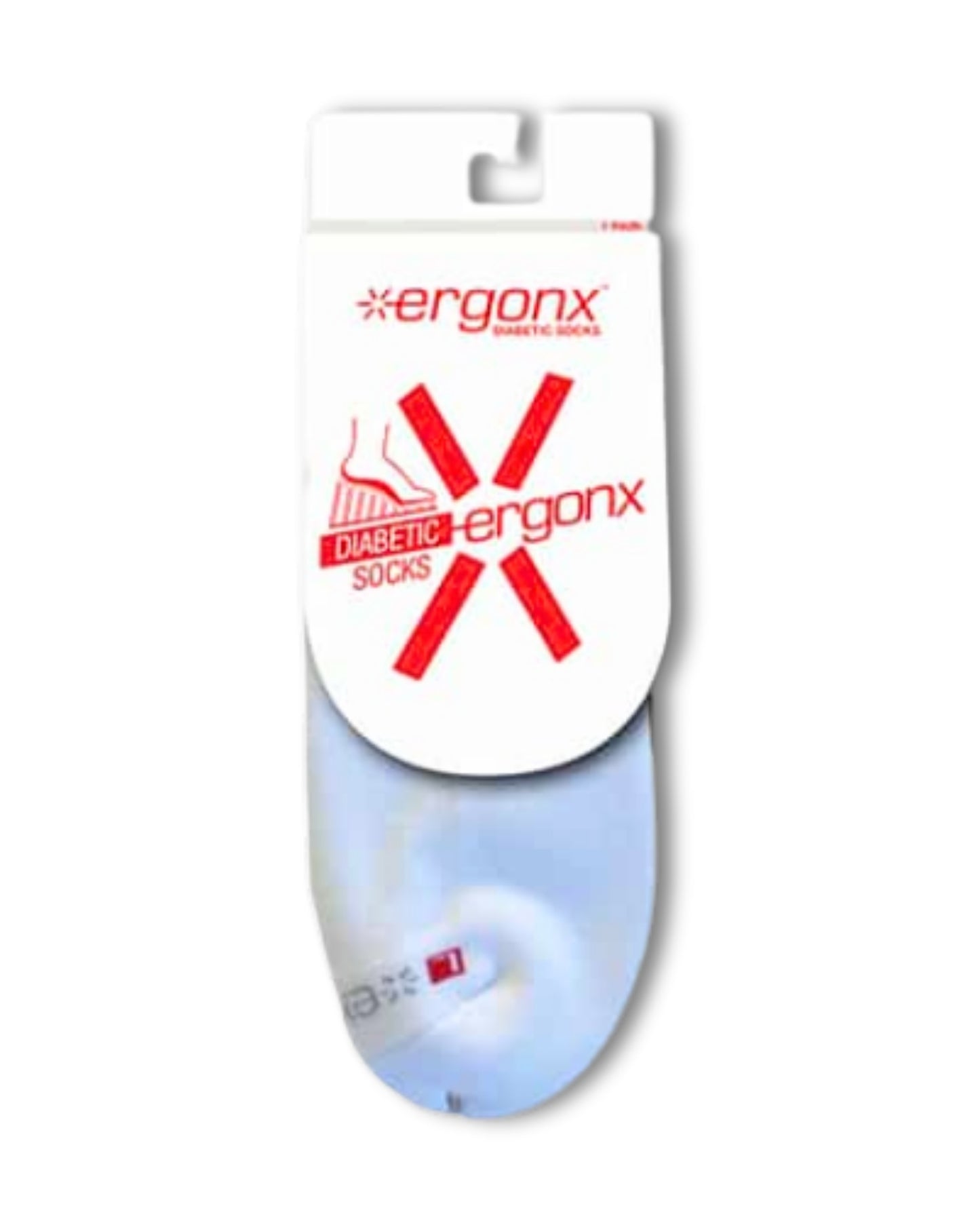Ergonx Diabetic Socks 1/4 Crew (6 Pack)
