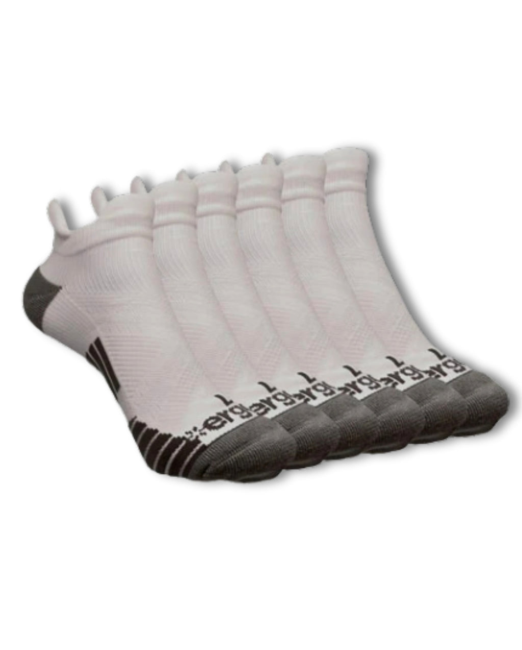 Ergonx Ergo Fit Socks White (6 Pack)