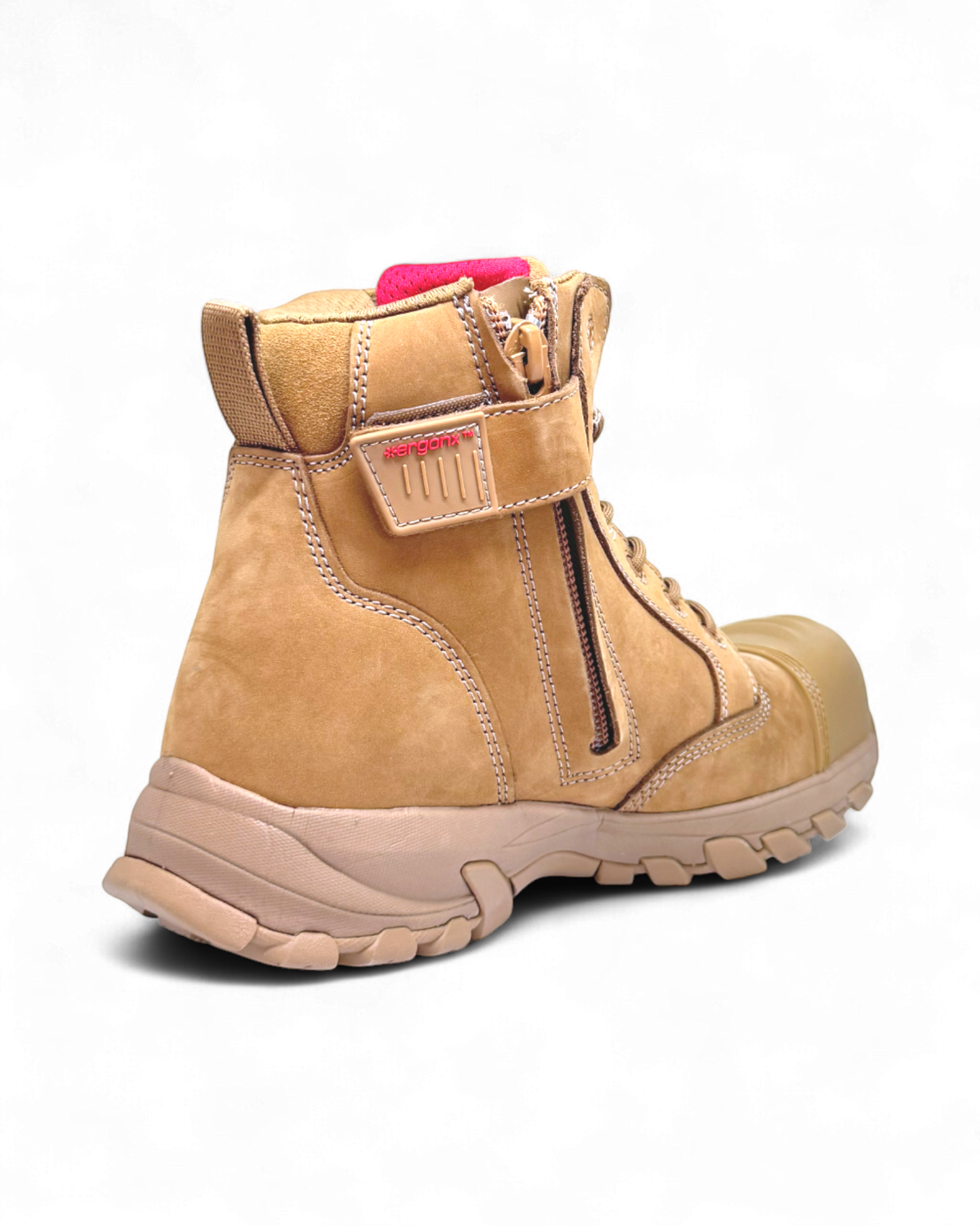 Ergonx Safety Boots Lace Up (Helium) All Tan