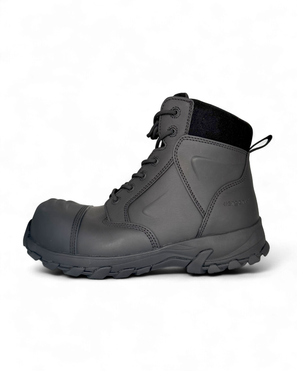 Ergonx Safety Boots Lace Up (Helium) Black
