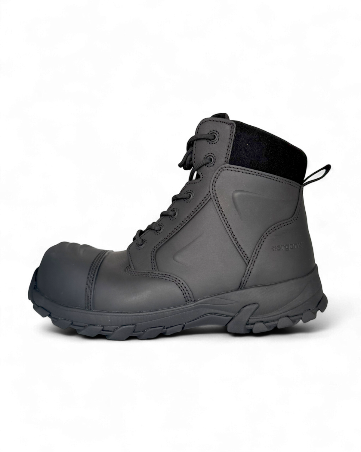 Ergonx Safety Boots Lace Up (Helium) Black