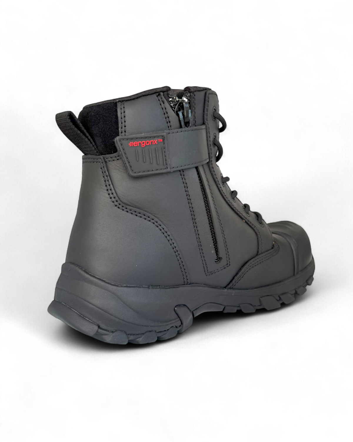 Ergonx Safety Boots Lace Up (Helium) Black