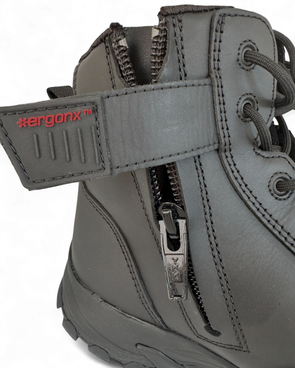 Ergonx Safety Boots Lace Up (Helium) Black